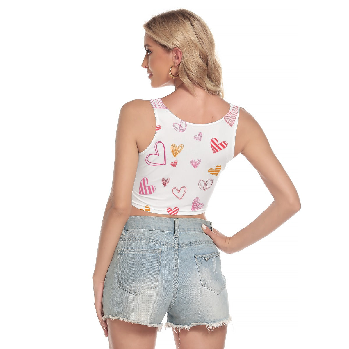 All-Over Print Women's Sport Crop Tank Top